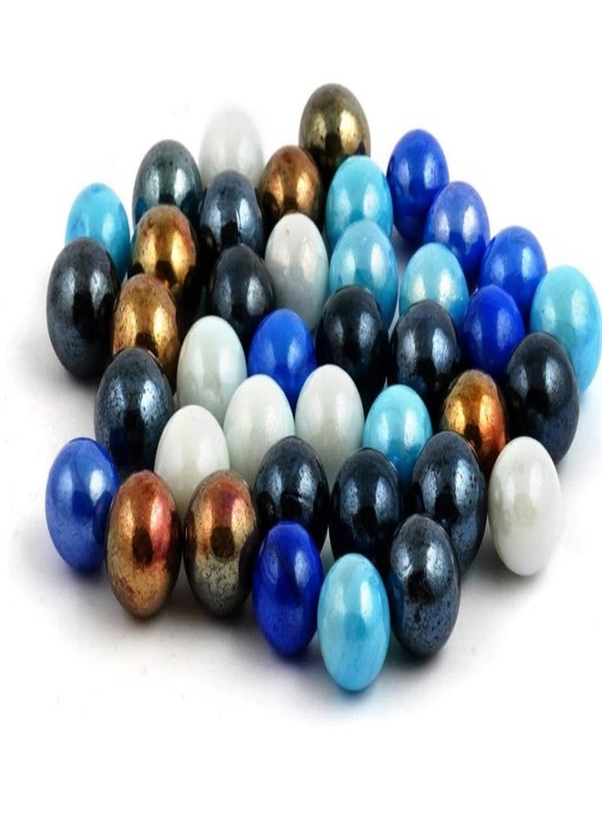 R.S kanche goli Marble goli (Glass Balls) Mix Colour with Brightness (Pack of 50 PCS) - Image 2